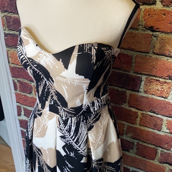 Revamped Strapless Tan & Black Skater Dress Size S - Picture 8 of 17
